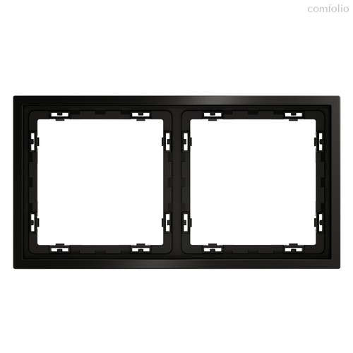 Рамка металлическая на 2 поста, S70 Metal антрацит - Voltum