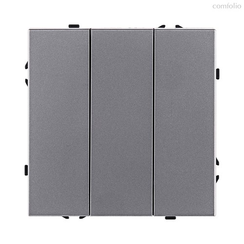 Трехклавишный выключатель 10А/250В Серый Kollinger Eclipse EC-710GY - Kollinger