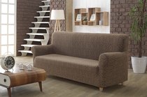 Чехол для дивана "KARNA" двухместный , без юбки MILANO, цвет коричневый - Bilge Tekstil