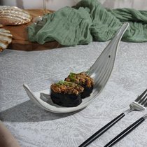 Блюдо для подачи 22*7,5 см h13 см Gray Leaf Frutti di Mare P.L. - P.L. Proff Cuisine