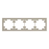 Четырехместная рамка классик 35940 LT, латте - Rikett