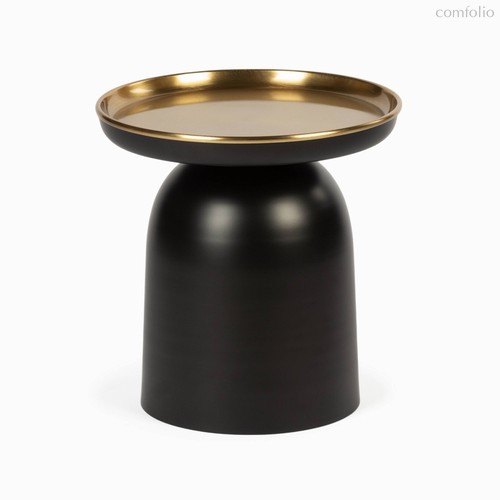 Кофейный столик Wallin диаметр 38, цвет золотой/черный - Cosmo
