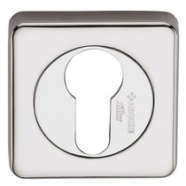 Накладка на ключевой цилиндр SILLUR CL-C P.CHROME (хром блестящий, квадратное основание) - Archie