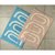 Коврик для ванной Go round голубого цвета Cuts&Pieces, 60х90 см - Tkano