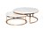 Стол журнальный (набор из 2 шт) d100x41/d80x34см - Garda Decor