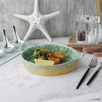 Блюдо для подачи 25,5*22,7 см h4 см 800 мл с ручками Green Frutti di Mare P.L. - P.L. Proff Cuisine