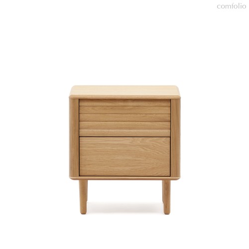 Lenon Тумбочка с 2 ящиками из шпона дуба 50 x 55 см - La Forma