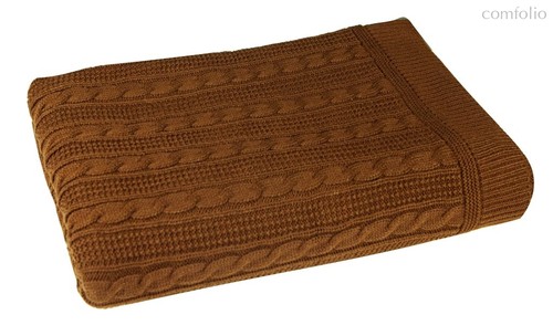 Плед вязаный "Шоколад", 89-V009/2, 240x220 см, цвет коричневый - Altali