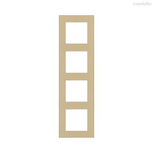 Рамка 4-постовая, стекло золотой Kollinger Asthetik AS4GD - Kollinger