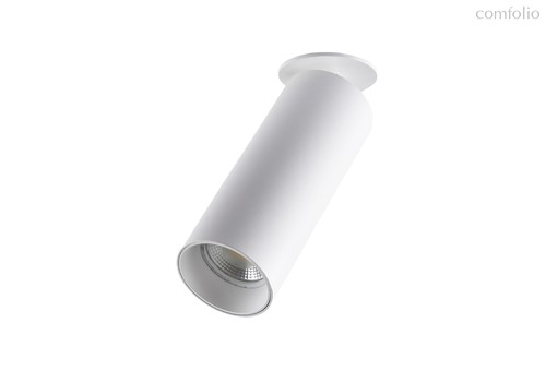 LED светильник встраиваемый, 10Вт, D57хH185мм, 898Лм, 38°, 4000К, IP20, Ra >90, белый RAL9003, блок питания в комплекте - Donolux