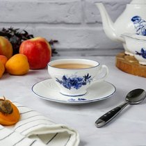 Кофейная пара 90 мл d 7,9 см h5,8 см Blue Flower P.L. Proff Cuisine - P.L. Proff Cuisine