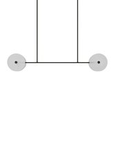Черный линейный светильник Милфорд