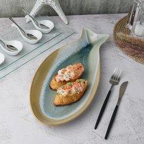 Блюдо овальное 41,5*18 см h3,5 см Рыба Blue Fish Frutti di Mare P.L. - P.L. Proff Cuisine