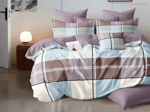 Комплект постельного белья CA-7-732 Дуэт Сатин печатный с наволочками 70х70х2шт.+ 50х70х2шт. - АльВиТек