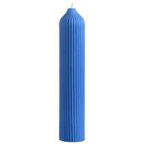 Свеча декоративная ярко-синего цвета из коллекции Edge, 25,5см - Tkano