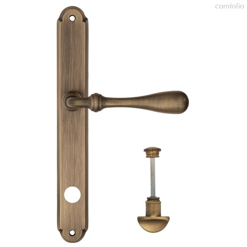 Дверная ручка на планке Fratelli Cattini Retro WC-2 PL01-BY матовая бронза - Fratelli Cattini