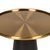 Кофейный столик Vaso Gold диаметр 45, цвет золотой/черный - Cosmo