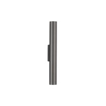 Compass светильник настенный, 2х10W, D45xH380мм, 2069Lm, AC90-264V, Ra>90, 24°, 3000К, IP20, матовое серебро, источник питания в комплекте - Donolux