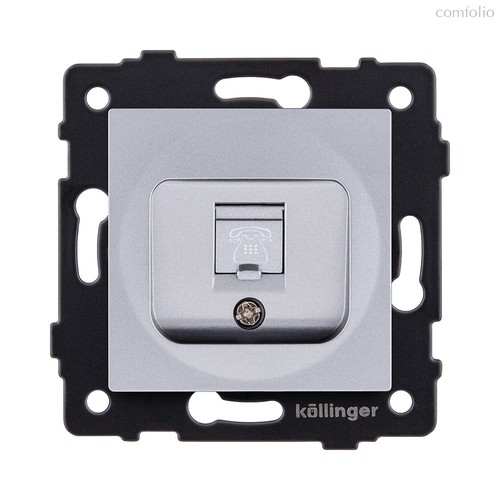 Розетка телефонная RJ11, серый Kollinger REA-009GY для Aspekt, Eleganz, Reflex - Kollinger