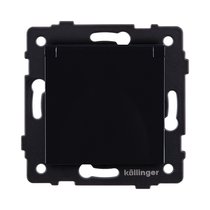 Розетка штепсельная SCHUKO 16A/250 В с крышкой, черный Kollinger REA-006BK для Aspekt, Eleganz, Reflex - Kollinger