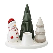 Подсвечник новогодний Enchanted forest из коллекции New Year Essential, 14 см - Tkano