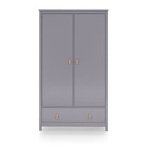 Шкаф Wood 2-х створчатый (серый), цвет серый - Ellipse