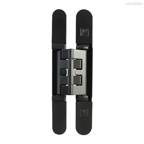 KUBICA HYBRID K2460CM NO петля скрытая универсальная асимметричная, цвет ЧЕРНЫЙ (60 kg) - Koblenz