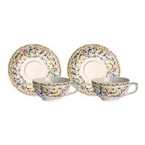 Набор чашек чайных Gien с блюдцами Тоскана 130мл, 2 шт, фаянс - Gien