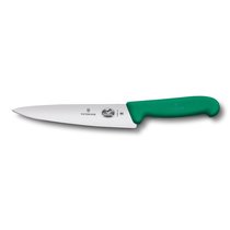 Универсальный нож Victorinox Fibrox 19 см, ручка фиброкс зеленая - Victorinox