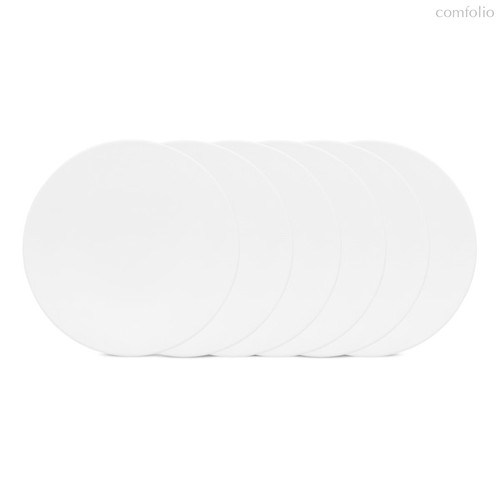 Набор тарелок десертных Decor de table Плиссе 19,4 см, 6 шт, фарфор костяной, п/к - Decor De Table