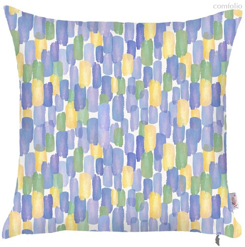 Чехол для декоративной подушки "Iris field", P502-8327/1, 43х43 см, цвет синий, 43x43 - Altali