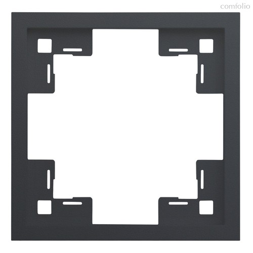 Одноместная рамка 35810 MB, черный сатин - Rikett