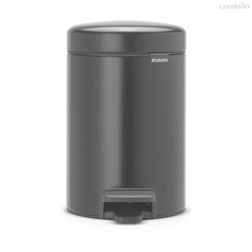 Ведро для мусора с педалью Brabantia NewIcon 3 л, черное, матовое - Brabantia