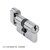Ключевой цилиндр CYL 5-60 KNOB POL. CHROME (Хром) - Rush