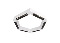 Donolux LED Eye-hex св-к накладной, 36W, 500х433мм, H71,5мм, 2700Lm, 34°, 3000К, IP20, корпус белый,, цвет белый - Donolux