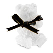 Фигурка Decor de Table Pate de Verre Cristal Медвежонок, хрустальное тесто, белая, п/к - Decor De Table