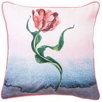 Чехол для подушки с кантом "Тюльпан", 43х43 см, 702-2110/1, цвет красный - Altali
