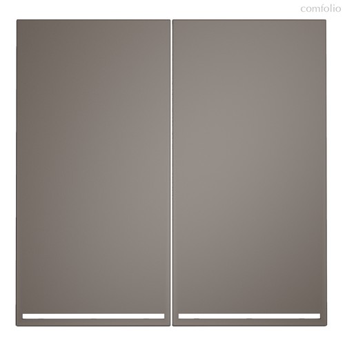 Клавиши для выключателя/переключателя двухклавишного с подсветкой, S70 капучино - Voltum