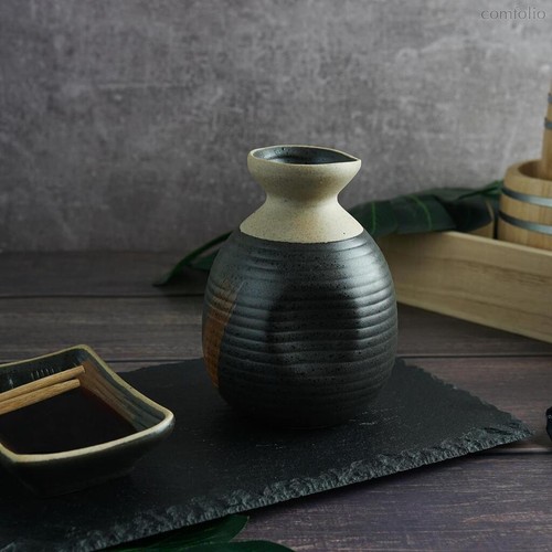 Соусник 310 мл бутылочка для соевого соуса, саке d 8,3 см h11,5 см Dark Matt Panasia P.L. - P.L. Proff Cuisine