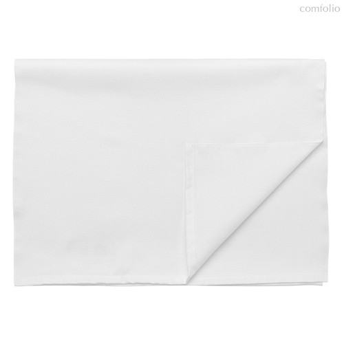 Дорожка белого цвета с фактурным рисунком из хлопка из коллекции Essential, 53х150см - Tkano