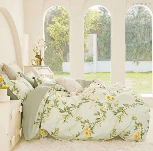 Комплект постельного белья CA-6-763 Евро Сатин печатный с наволочками 70х70х2шт.+50х70х2шт. - АльВиТек