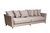 Диван Сорренто (Sorrento) 250 трехмест., велюр св. серый Colt030-SVSER250x101x90 - Garda Decor