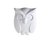 Держатель для ключей Night Owl белый - Qualy