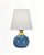 Настольная лампа Бенсон с синим керамическим основанием, цвет синий - Louvre Home