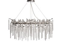 Люстра 120x45см, металл цвет серебро - Garda Decor