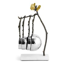 Набор мерных ложек на подставке Michael Aram Бабочки гинкго 5 предметов, сталь нержавеющая - Michael Aram