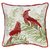 Подушка декоративная с рисунком Northern cardinal из коллекции New Year Essential, 45х45 см - Tkano