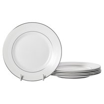 Набор тарелок закусочных Wedgwood Вера Ванг Белая Коллекция 20 см, 6 шт, фарфор костяной - Wedgwood