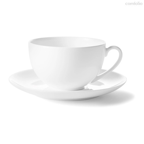 Чашка чайно-кофейная с блюдцем Dibbern Белый декор 250 мл, фарфор костяной - Dibbern