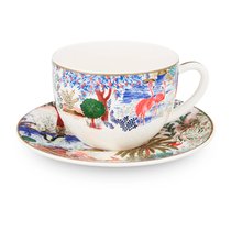Чашка чайная с блюдцем Gien Дворцовый сад 450 мл, 18,8 см, фаянс - Gien